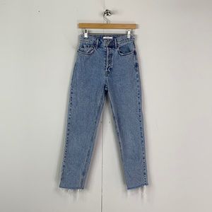 Pacsun Ultra High Rise Slim Rigid Ankle Jeans - Buttonfly